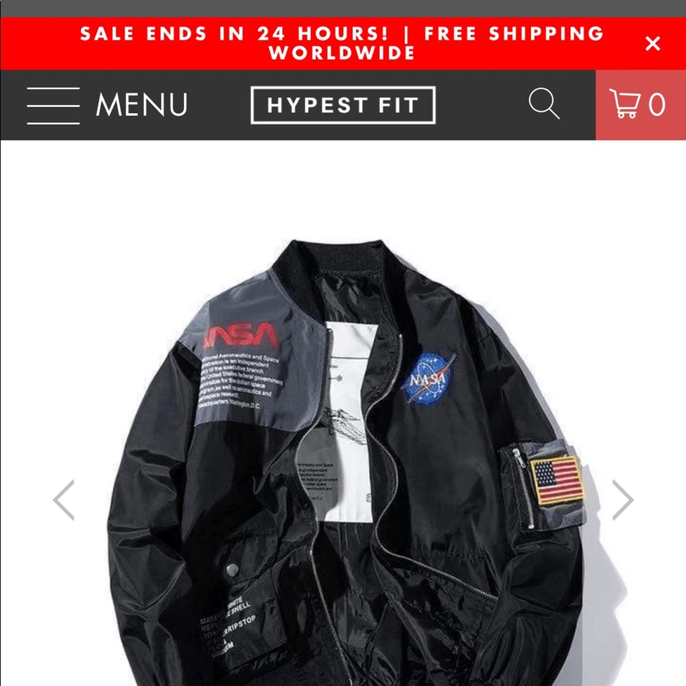 NASA Bomber / INTERSTELLAR BOMBER JACKET